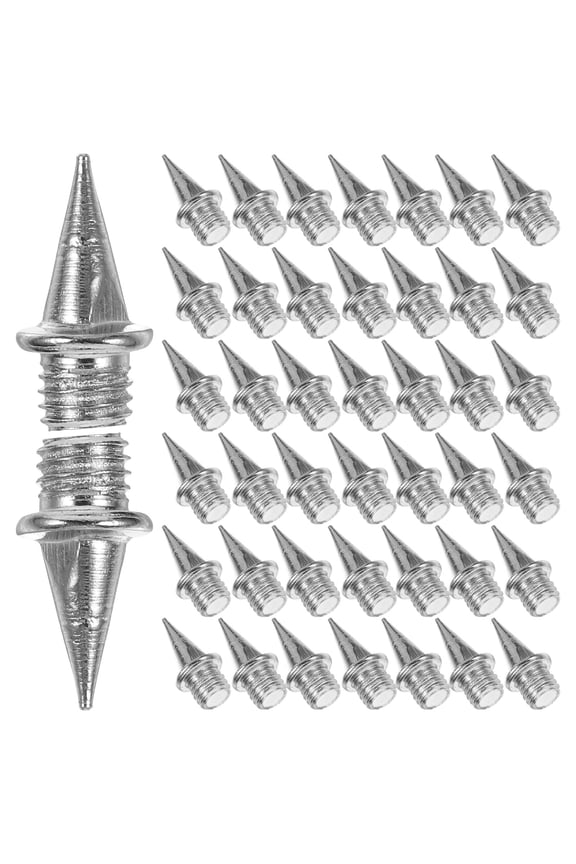 110Pcs Light Weight Silver Steel Spikes for Track Running and Golf Shoes