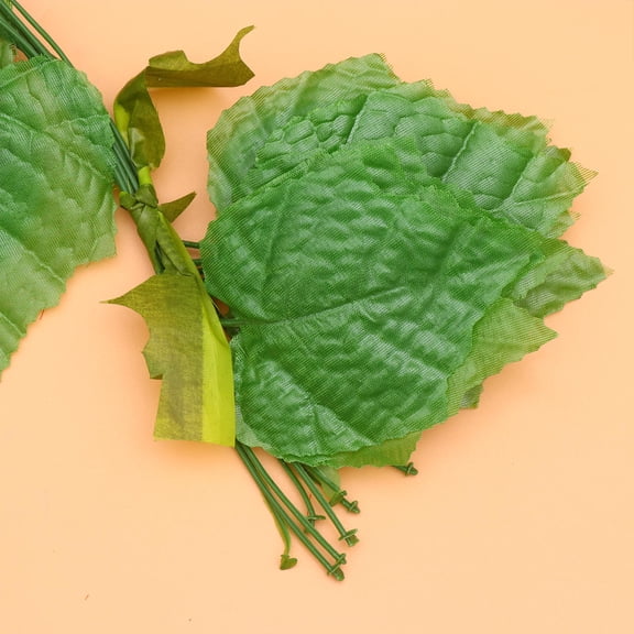 Niceauty 12Pcs Large Leaf Green Vine Artificial Creeper Vine for Party and Home Decor