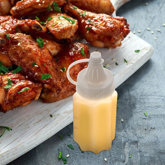 Niceauty 12Pcs Small Plastic Squeeze Bottles for Sauces Leakproof Portable for Bbq Picnic