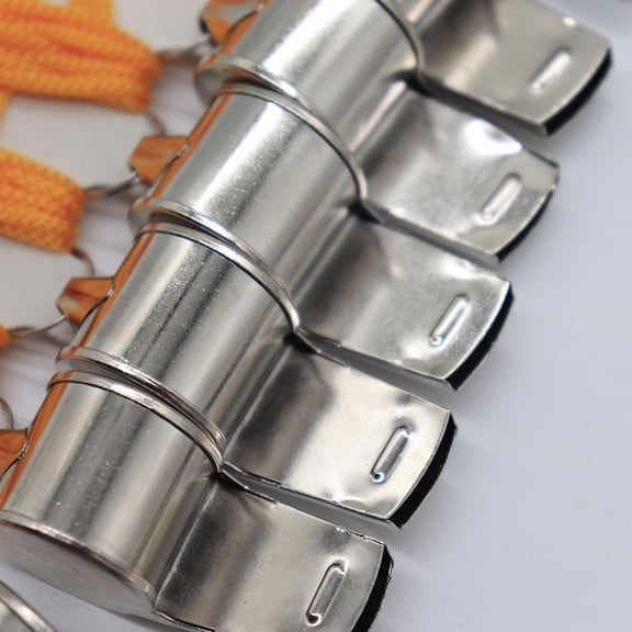 Niceauty 12Pcs Silver Metal Whistles Steel Fan Whistles Lightweight Durable for Activity