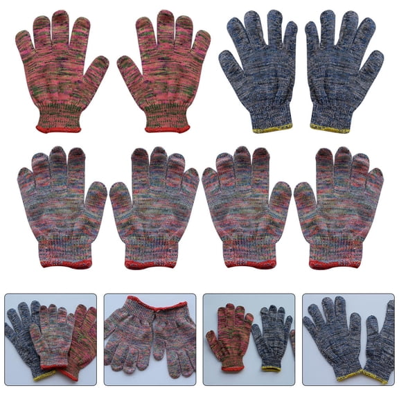 Niceauty 12Pairs Comfortable Gardening Gloves Stretchable Breathable for Household and Outdoor Use