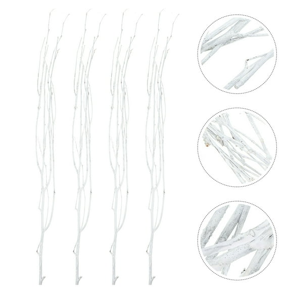 Niceauty Birch Branches for Decoration White 12Pcs