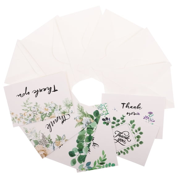 Niceauty Paper T You Cards Assorted Colors for Greeting Friends 12Pcs