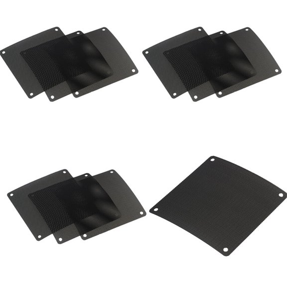 Niceauty 15Pcs Black 120Mm Pc Cooler Fan Filters for Electronic Speaker and Computer Use