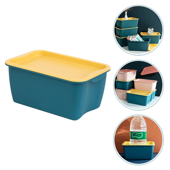 Niceauty 1Pc Green Desktop Storage Container Plastic Organizer for Cosmetics and Home Use