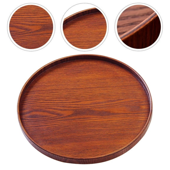 Niceauty 1Pack Coffee Snack Serving Tray Wood for Christenings