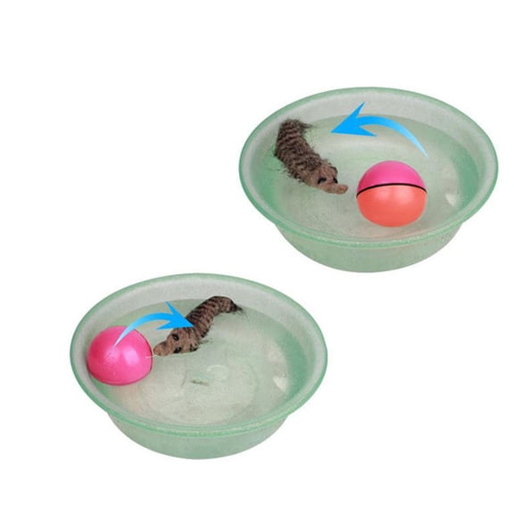 Niceauty Cat Water Toy Electric Ball Plastic 1Set