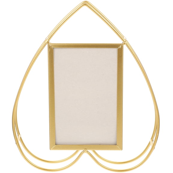Niceauty 1Pack Tabletop Photo Frame Modern Golden for Entrance Hall Decoration