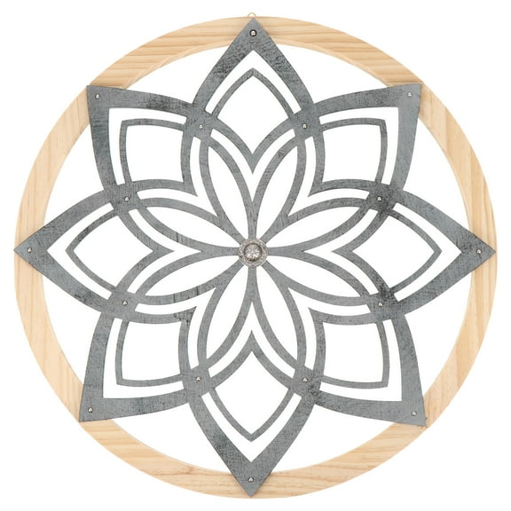 Niceauty 1Pc Circular Pattern Wall Decor Grey Retro Wall Hanging for Friends Living Room