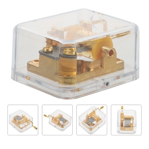 Niceauty 1Pc Manual Acrylic Music Box for Birthday and Home Decor with Clear Sound Quality