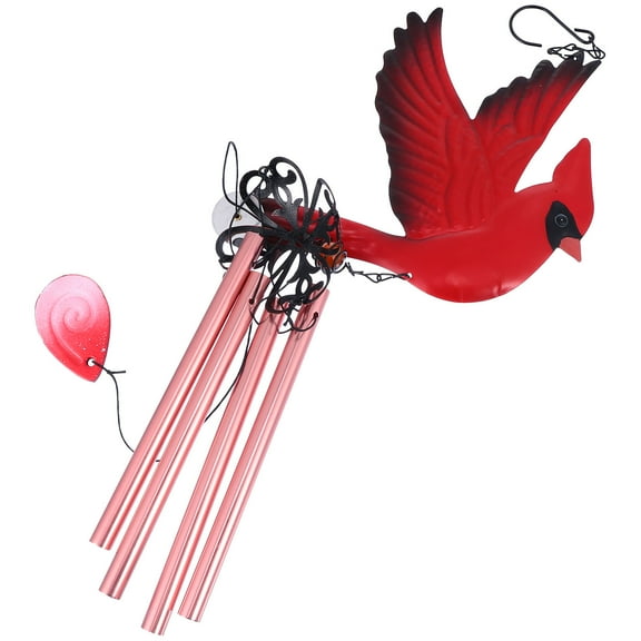 Niceauty Housewarming Wind Chimes Iron 1Pack Red