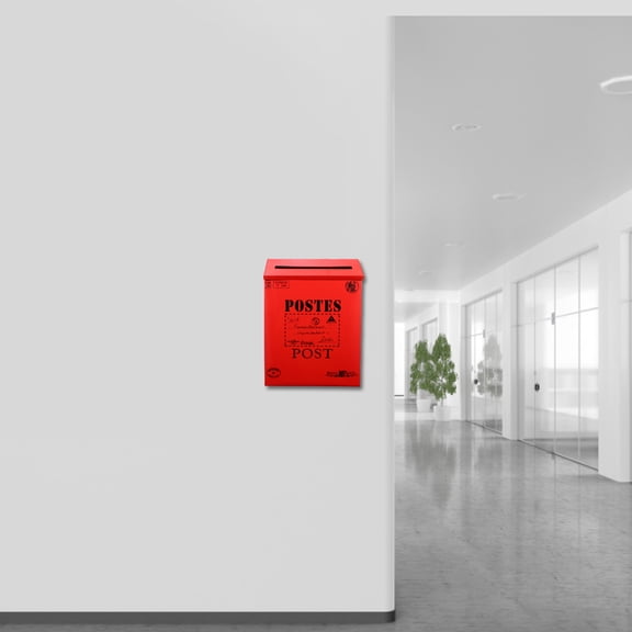 Niceauty 1Pcs Decorative Letter Box Metal Mailbox for Adults with Simple Design