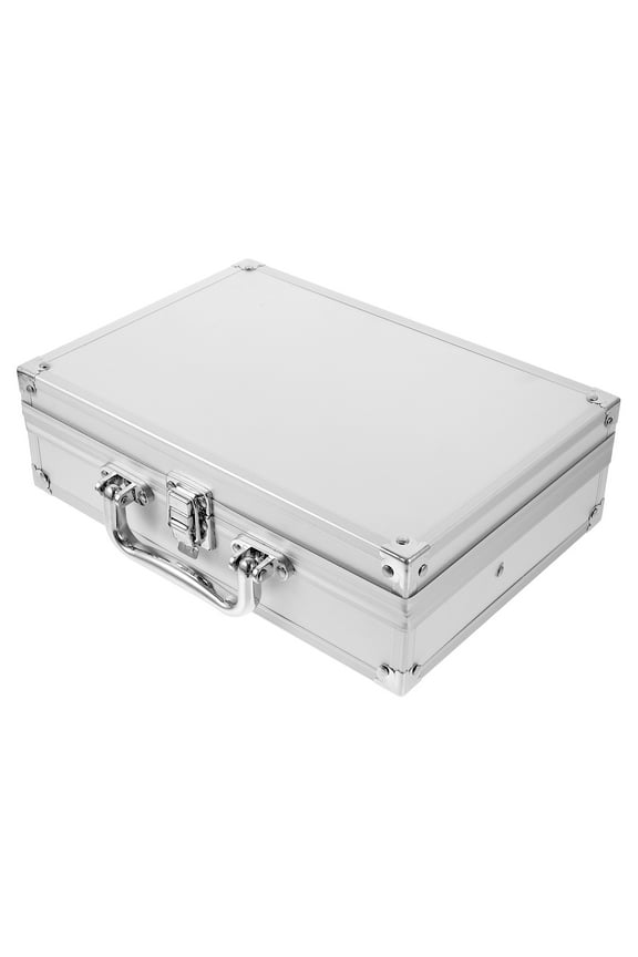 Aluminum Storage Box Metal Briefcase with Lock Portable Carrying Case for Tools