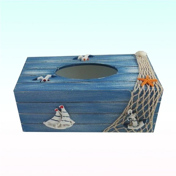 Niceauty Napkin Organizer Box Wooden Paper Organization Hotel Rooms 1Pcs