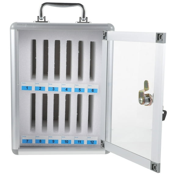 Niceauty 1Pcs Mobile Phone Storage Locker Rectangular Aluminium Alloy for Users in Factories
