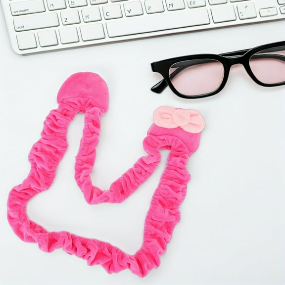 Niceauty Adorable Rosy Polyester Monitor Cover Elastic Design for Home Use 1Pc