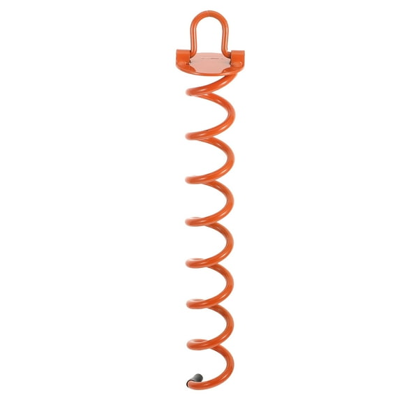 Niceauty 1Pc Versatile Orange Spiral Ground Peg Iron Fixator for Outdoor Camping
