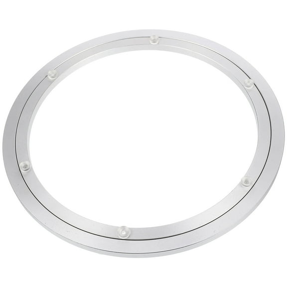 Niceauty 1Pcs Table Round Turntable Silver 35X11.8in 1.8cm Thick 360 Degree Rotation for Meals with Kids