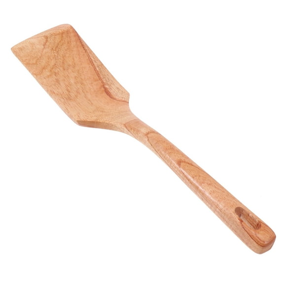 Niceauty 1Pcs Wood Spatula Curved Cooking Aid Kitchen Utensils for Home Users