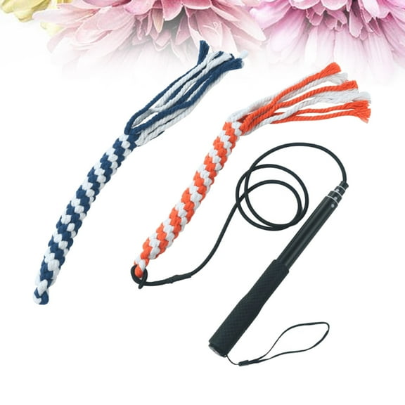 Niceauty 1Set Dog Training Stick Interactive Toy for Pets 40in 90in Cotton String