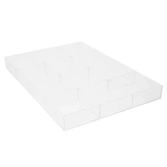 Niceauty Necklace Jewelry Display Tray Jewelry Tray Transparent Acrylic 1Pcs Compartmentalized Design for Women