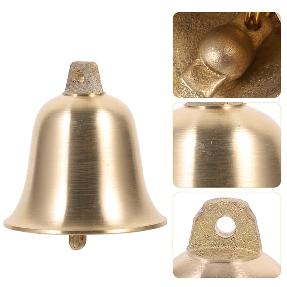 Niceauty Vintage Brass Bells with Holes for DIY Crafting and Holiday Decorations