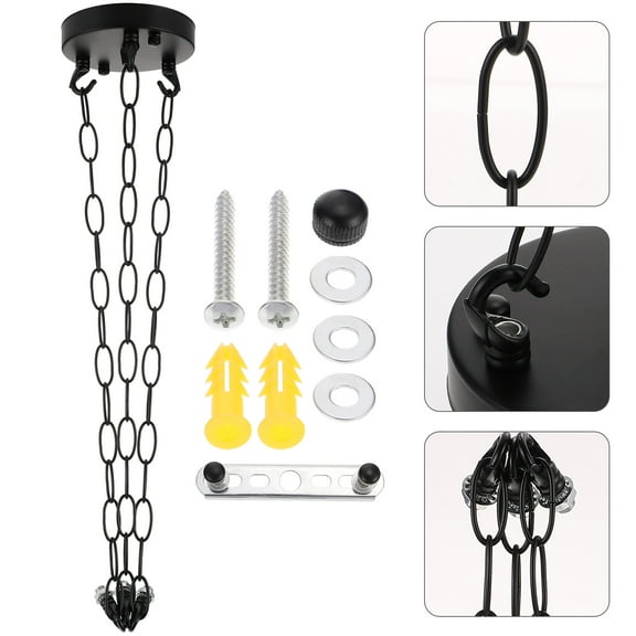 Niceauty 1Set Heavy Duty Canopy Kit For Chain Ceiling Chandelier 11.8x4.7x0.8in