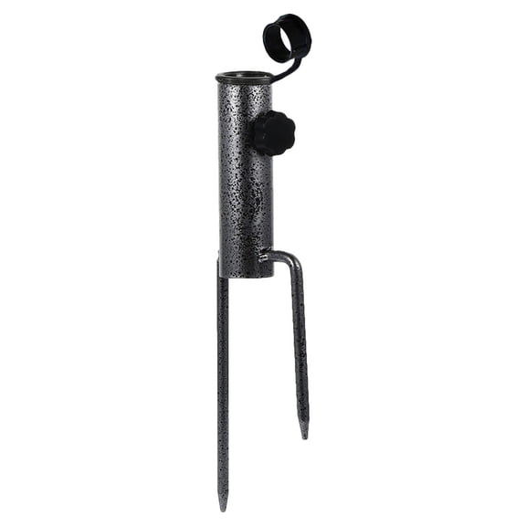 Niceauty 1Pc Black Outdoor Umbrella Anchor Stand Iron Stake for Patio Use