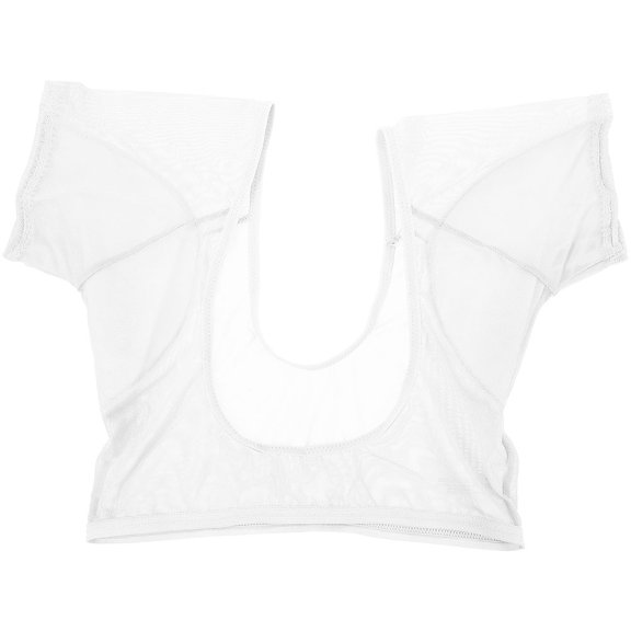 Niceauty 1Set Underarm Pad T-Shirt for Women Sweat Absorption Quick Dry White Vest for Summer Activities