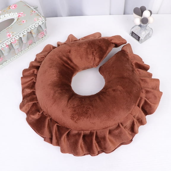 Niceauty Salon Massage Pillow Comfortable Face Pad Cushion Brown 1Pcs