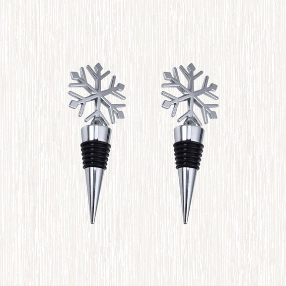 Niceauty Sealing Plug Bottle Stopper Silver 2 Pcs for Bridal Showers