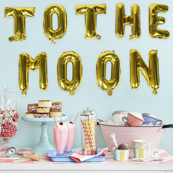 Niceauty 2Sets Space Theme Balloon Decorations Assorted Color for Birthday Party