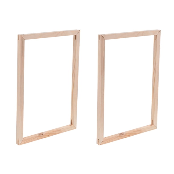 Niceauty 8 Pieces of Canvas Stretcher Frames Synthetic Material Easy to Install for Exhibition