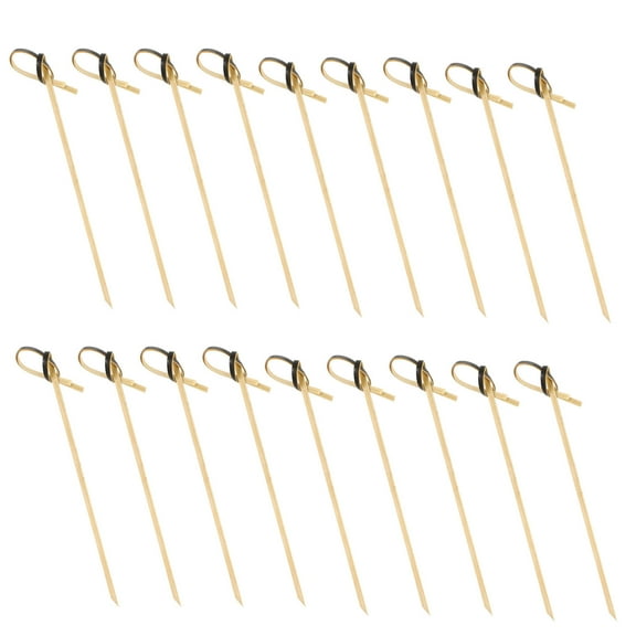 Niceauty 200pcs Assorted Color Disposable Restaurant Fruit Picks Synthetic Cocktail Knot Sticks for Daily Use