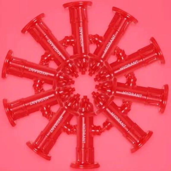 Niceauty 20Pack Mini Accessories Resin Miniature Fire Hydrant Display