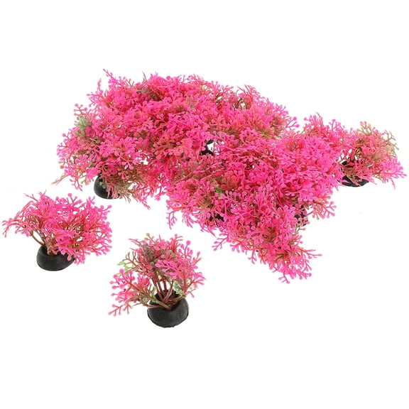Niceauty 20Pcs Fishtank Plants Plastic Decor for Betta Fish Tank Landscaping Home Decoration