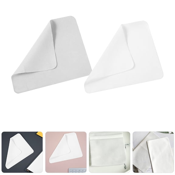 Niceauty Glasses Cleaning Cloths Eyeglass Cleaning Cloths Gray Users Who Wear Glasses Travel 20pcs