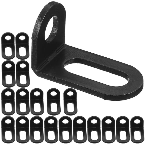 Niceauty 20pcs L Shaped Shelf Brackets Small Angle Bracket for Cabinet Assembly