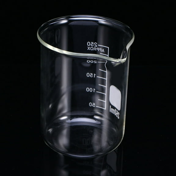 Niceauty Laboratory Measuring Cup Science Measuring Beaker Transparent 1Pack