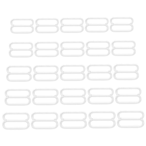 Niceauty 250pcs Transparent Strap Clips Adjustable Plastic Non-slip for Sweater