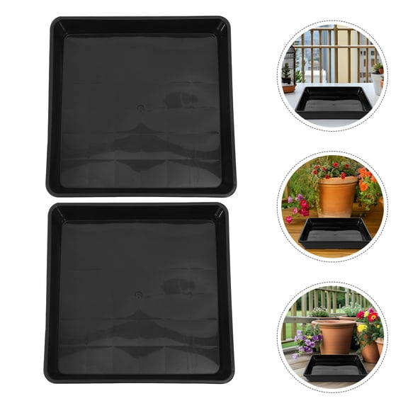 Niceauty re Flower Pot Trays for Indoor Plants Water Collection 2Pcs
