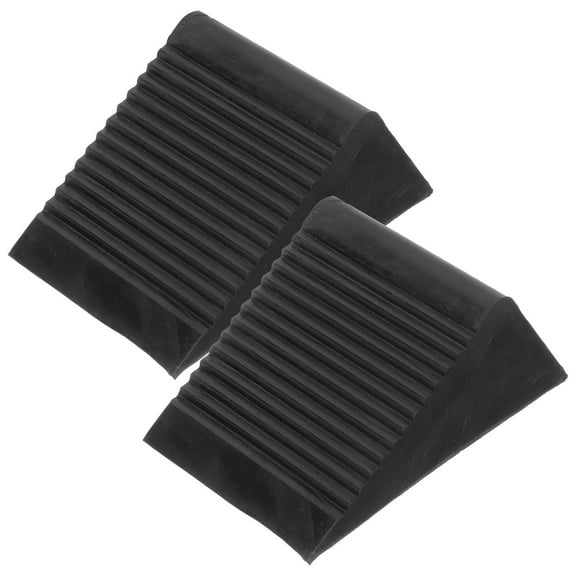 Niceauty 2Pcs Non Slip Rubber Tire Chocks for Vehicle Safety and Stability