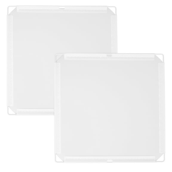 Niceauty 2Pcs White Modular Wardrobe Cube Organizers Sturdy Plastic Closet Assembly Parts for Cabinets