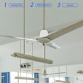 thumbnail image 1 of Niceauty Ceiling Fan Bottom Canopy Accessory Plastic 2Pcs, 1 of 8
