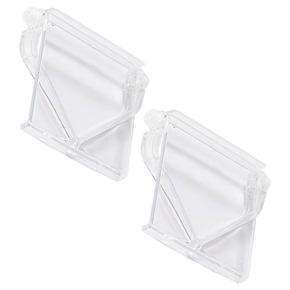 Niceauty 2Pcs Transparent TV Top Rack Shelf No Drill Installation for Monitor Router Storage Display