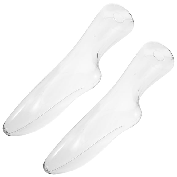 Niceauty 2Pcs Sock Display Holder Foot Mannequin Featuring Clear Material and Multi Sock Showcase Capability