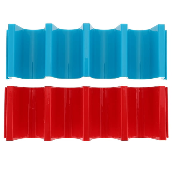 Niceauty 2Pcs Red Taco Display Stand Premium Plastic Tortilla Roll Rack for Home Kitchen and Bbq