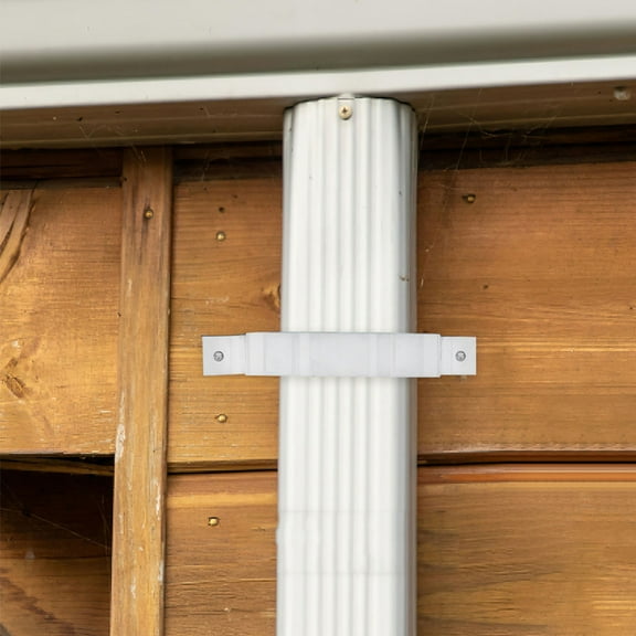 Niceauty 2Pcs Durable White Aluminum Gutter Downspout Adapter for Easy Installation