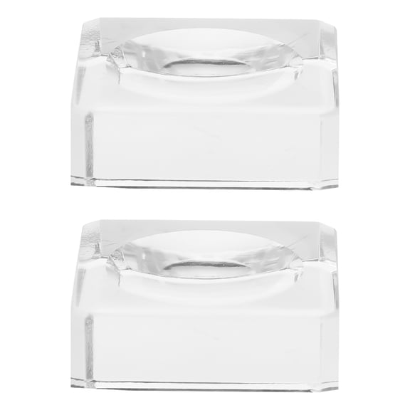 Niceauty Crystal Sphere Holder Glass Crafts Glass Transparent 2Pcs