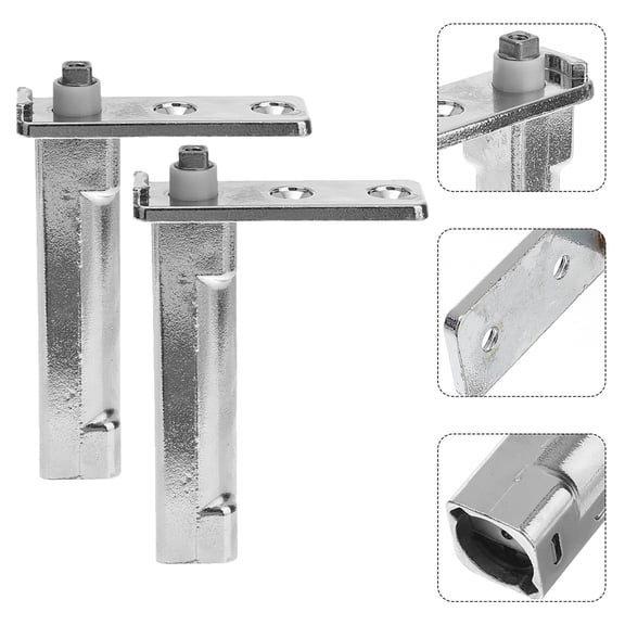 Niceauty Metal Freezer Door Hinges, Zinc Alloy, Energy Conservation, Accurate Placement, 2Pcs
